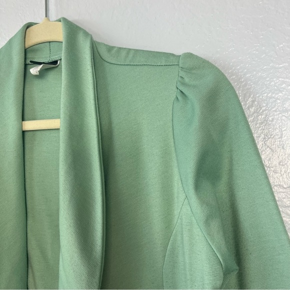 Women Sleeve Blazer Open Front Jacket Work Office Blazer - Picture 3 of 17